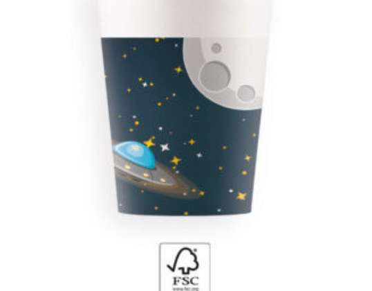 Rocket Space 8 Paper Cup 200 ml