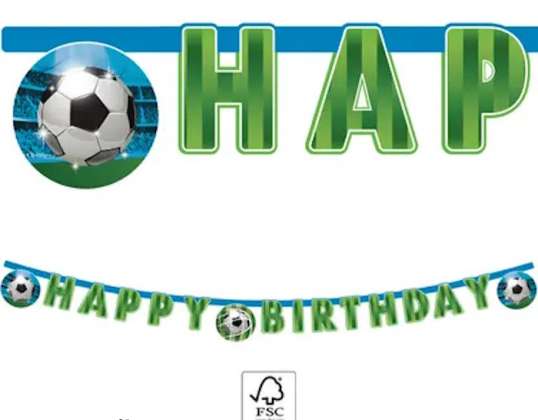 Football "Happy Birthday" Banner