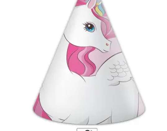 Licorne 6 chapeaux de fête
