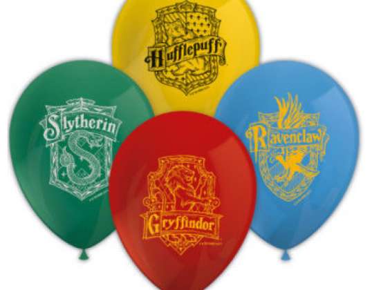 Harry Potter Hogwarts 8 globos 4 surtidos