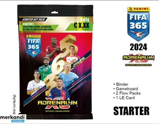 Коллекционные карточки Panini FIFA 365 2024 Adrenalyn XL — СТАРТОВЫЙ НАБОР
