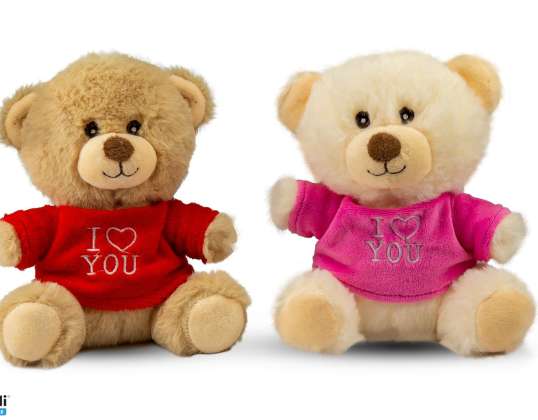 Teddy "Te iubesc" Figurină de pluș Sortiment 2 Asortată 16 cm
