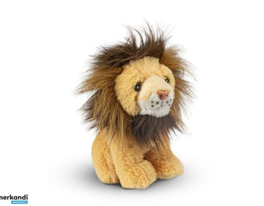 Lion sittende plysj figur 18 cm