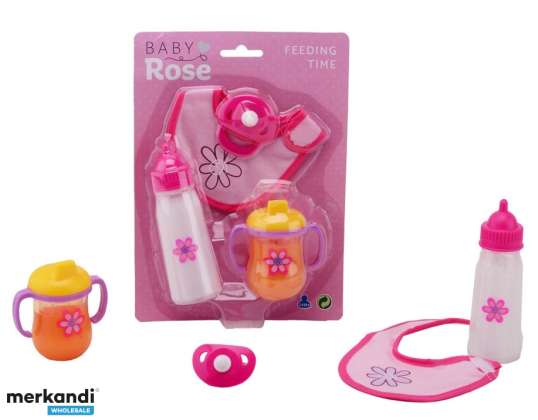 Baby Rose Mealtime Doll Play Set