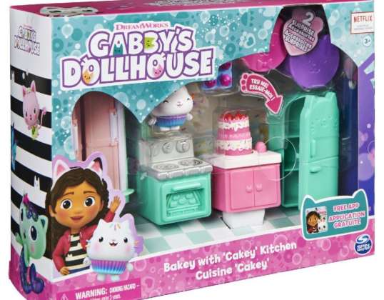 Spin Master 37409 Gabby's Dollhouse Quarto Deluxe Cakeys Cozinha