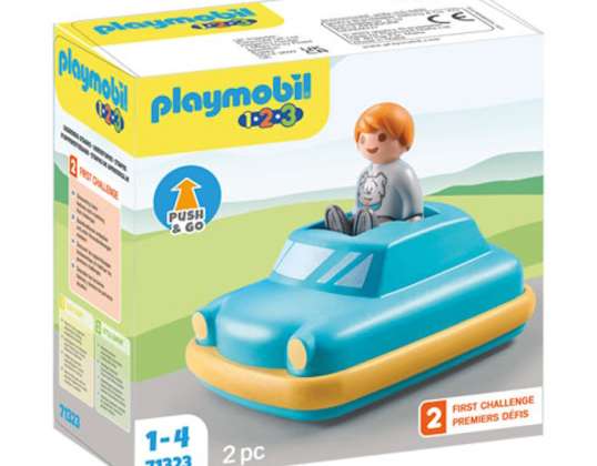 PLAYMOBIL® 71323 Playmobil 1.2.3 Push &; Go automašīna