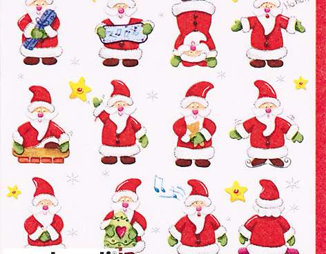 20 napkins 33 x 33 cm Funny Santas Christmas