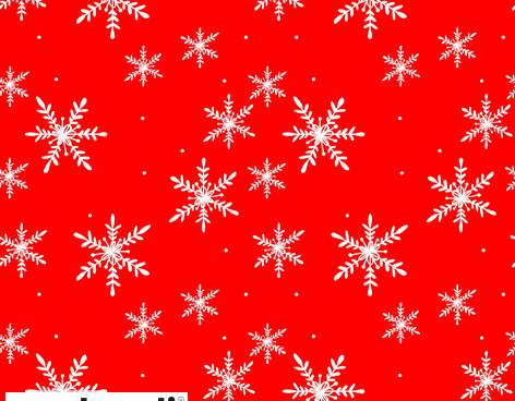 20 servetter 24 x 24 cm Snöflingör röd jul