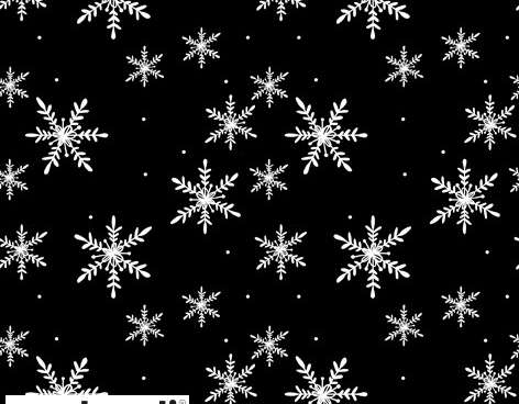20 napkins / napins 33 x 33 cm Snöflingör black Christmas