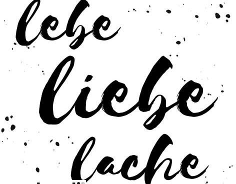 20 Servietten / Napins 33 x 33 cm   Lebe Liebe Lache   Everyday