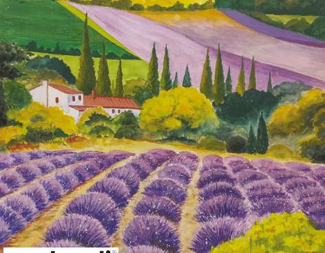 20 servetter 33 x 33 cm Scenic Lavender Farm Everyday