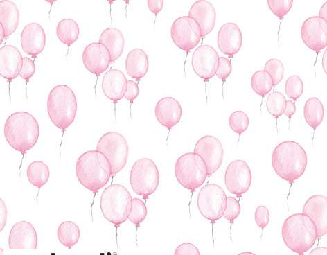 20 salvetes 33 x 33 cm Petit Ballons roze katru dienu