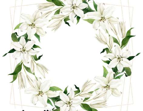 20 napkins / napins 33 x 33 cm Madonna Lily Wreath Everyday