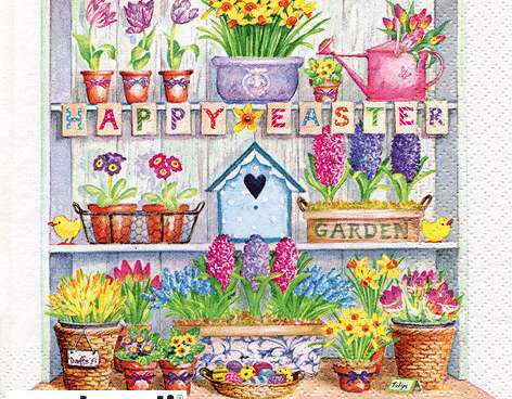 20 napkins 33 x 33 cm Happy Easter Cupboard Spring 2024