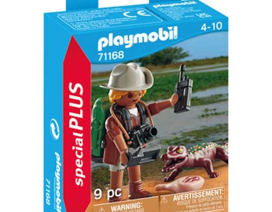 PLAYMOBIL® 71168 Playmobil Posebni raziskovalec PLUS z mladim Caimanom