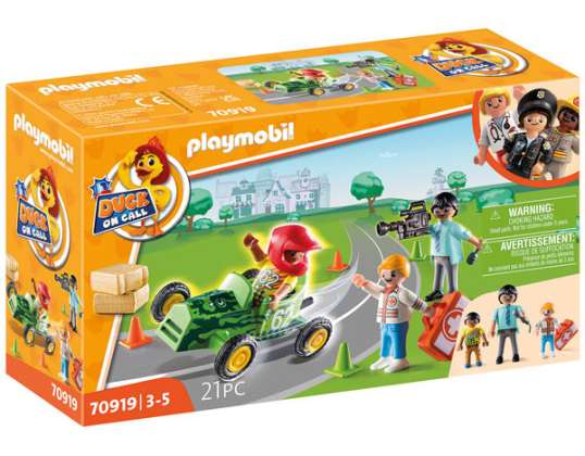 PLAYMOBIL® 70919 Playmobil Патица на повикване Действие на спешен лекар Помогнете на състезателя