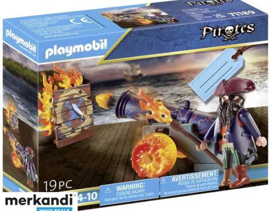 PLAYMOBIL® 71189 Playmobil pirāts ar lielgabalu pirātiem