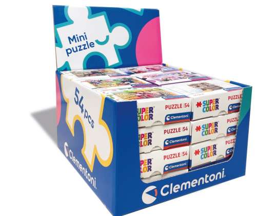 Clementoni 80782 Disney Mini Puzzle 54 gabali letes displejā