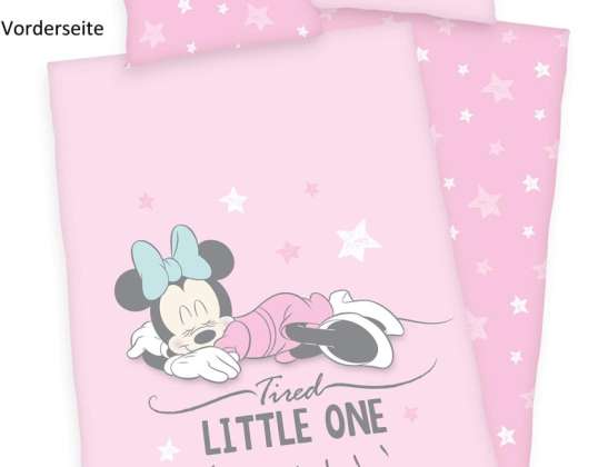Disney Minnie Mouse roupa de cama reversível 40 x 60 / 135 x 100 cm