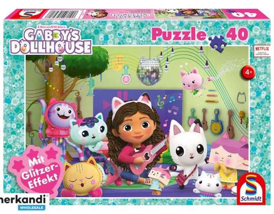 Gabby's Dollhouse Meow Party Fun 40 Piece Jigsaw Puzzle