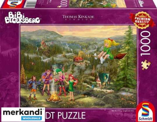 Bibi Blocksberg Réunion des jeunes sorcières Puzzle de 1000 pièces