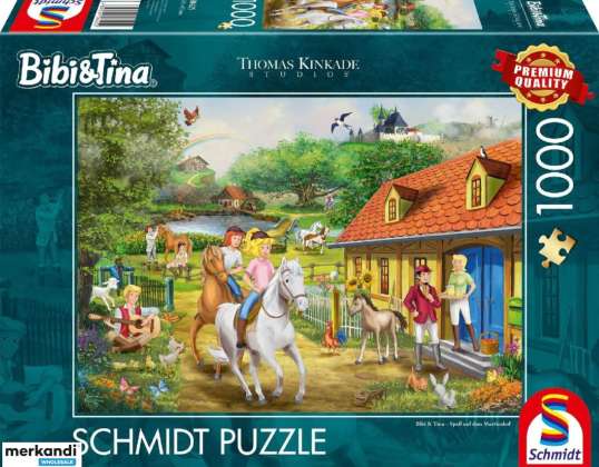 Bibi a Tina se baví u 1000dílného puzzle Martinshof
