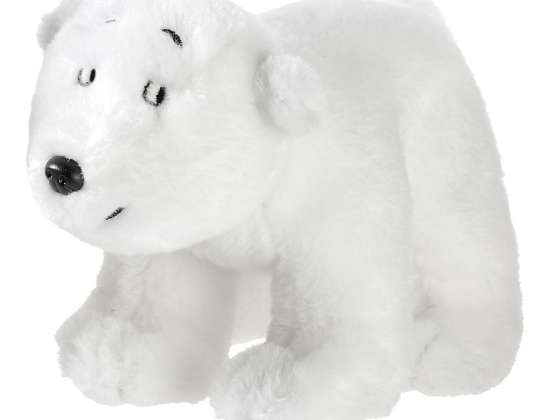 Plyšová postava malého ledního medvěda Larse stojící 15 cm