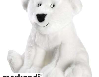 Figurina de pluș Lars Little Polar Bear așezată 25 cm