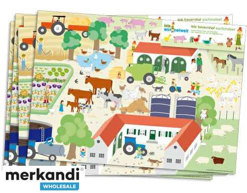 ISIS FARM 6 Placemats for Search and Coloring