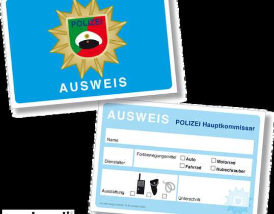 POLIZEI   6 Polizeidienstausweise