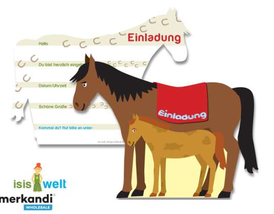 PFERD   6 Einladungskarten