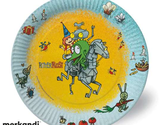 DRAGON AND KNIGHT 8 Paper Plates 23 cm