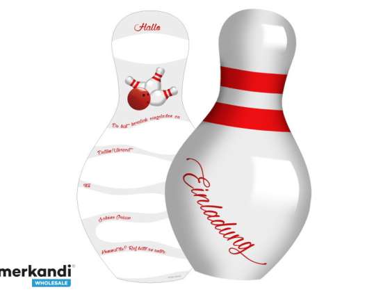 BOWLING   6 Einladungskarten