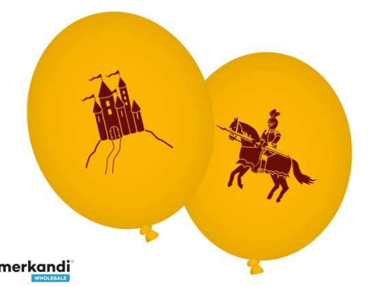 DRAGON AND KNIGHT 8 balloons 90 cm