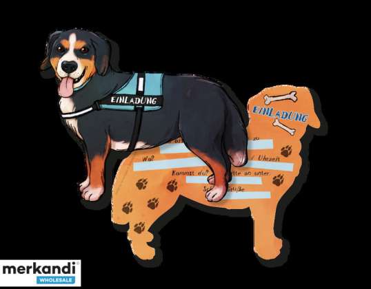 HUND   6 Einladungskarten