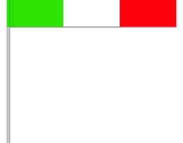 ITALIJA 10 popierinių vėliavų
