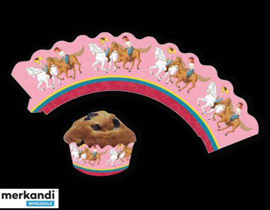 BIBI UND TINA   12 Deko Banderolen für Muffins und Cupcakes