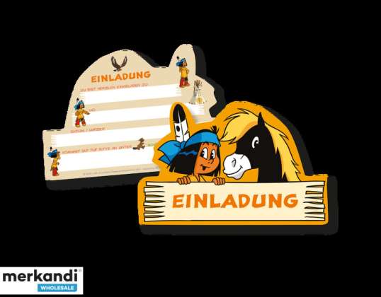 YAKARI   6 Einladungskarten