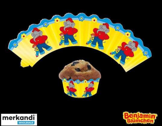 DEKORÁCIA CUPCAKE 12 ozdobných rukávov na muffiny a cupcakes