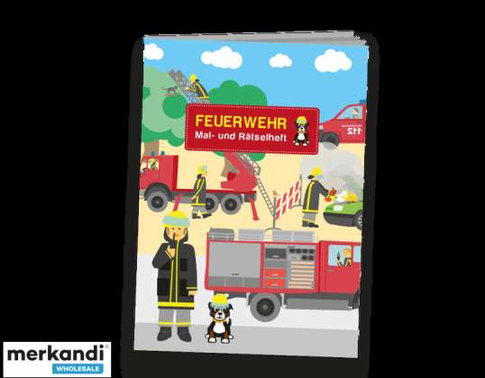 BRANDWEER klein schilder- en puzzelboekje