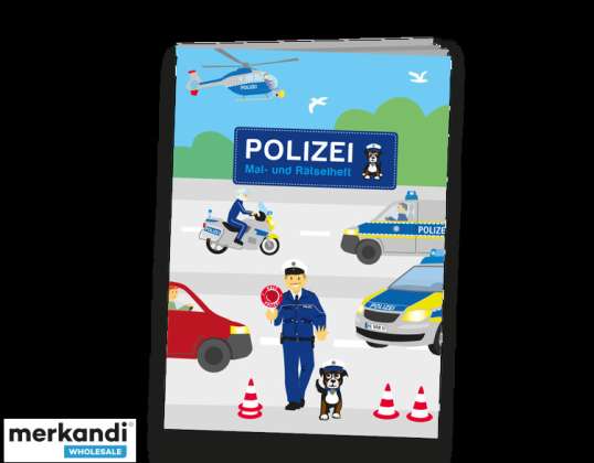 POLICE malý malba a puzzle brožurka