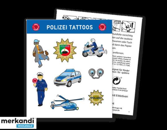 Arco de tatuagem POLICE com