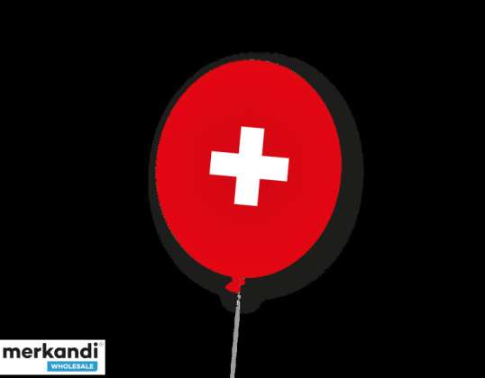 SWITZERLAND 8 Latex Balloons 90 cm