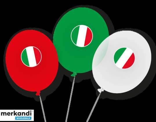 ITALY 9 Latex Balloons 90 cm