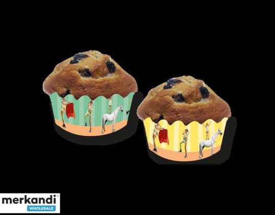 PIPPI LANGSTRUMPF   12 Deko Banderolen für Muffins und Cupcakes