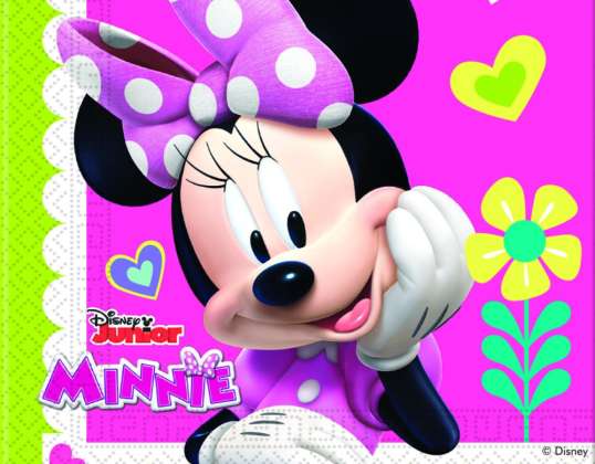 Minnie Mouse Glade Hjælpere Servietter 33x33cm