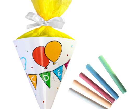 Back to School mini school cone filled 21 cm