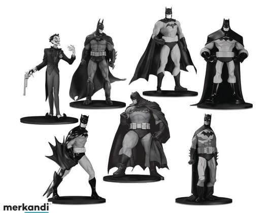 DC Батман черно-бели колекционерски фигури изненада чанта