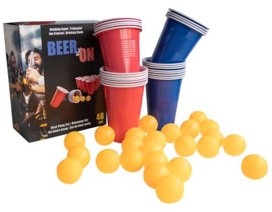 Drinking game Beer Pong with 24 cups