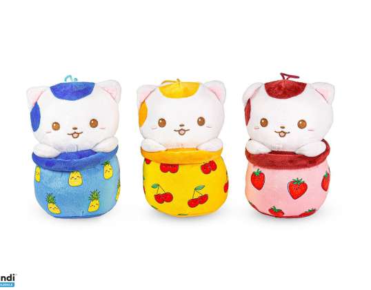 Cat in Bubble Tea Plush Figure 3 assorted 25 cm